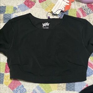 YITTY Classic Black Crop Top